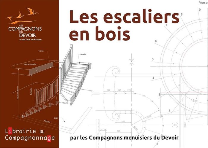 Quatrième de couverture de « LES ESCALIERS EN BOIS - 3 FASCICULES : DROITS ET BALANCES, COURBES ET LAMELLE COLLE »