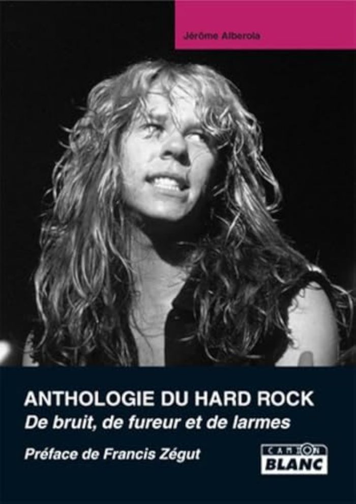 Couverture du livre « ANTHOLOGIE DU HARD ROCK DE LARME, DE BRUIT ET DE FUREUR » de Jerome Alberola, librairie Les Contes Infusés à Corte