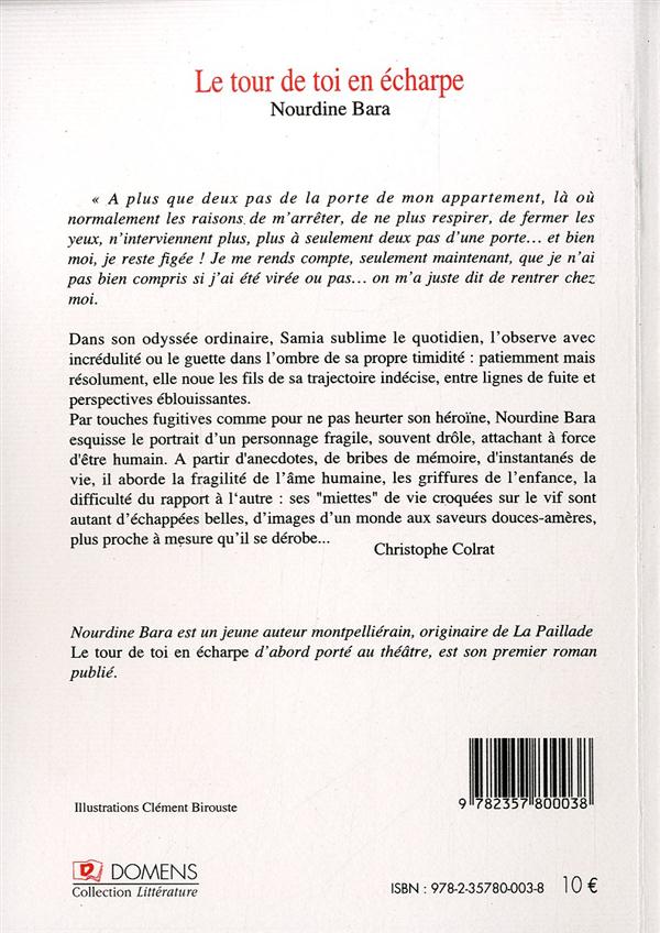 Quatrième de couverture de « LE TOUR DE TOI EN ECHARPE »