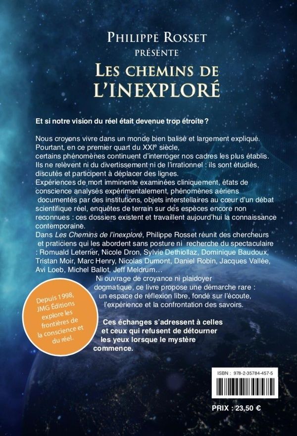 Quatrième de couverture de « LesChemins de l'inexploré : Les nouvelles frontières du réel au XXIe siècle »