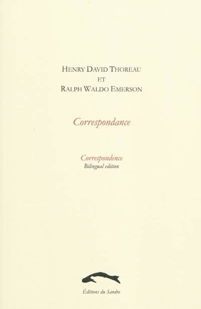 Couverture du livre « CORRESPONDANCE » de Thoreau/emerson, librairie Les Contes Infusés à Corte