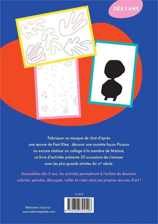 Quatrième de couverture de « Je suis un artiste ! : 20 activités pour créer ses propres oeuvres d'art »