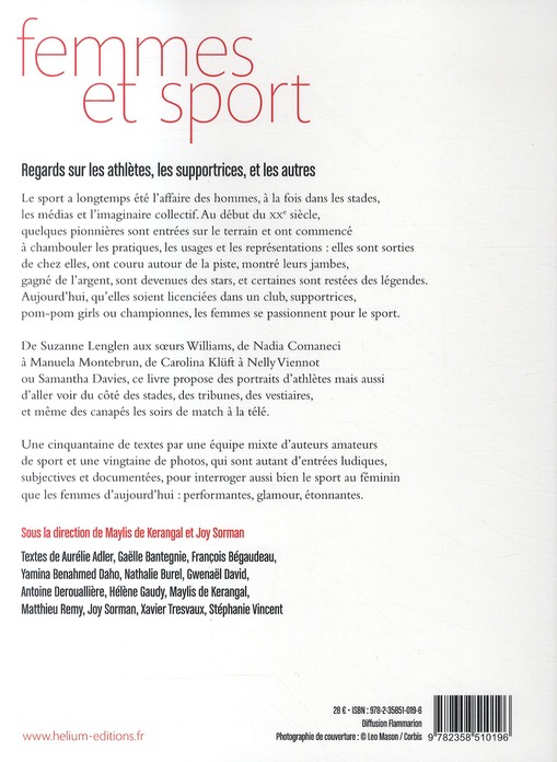 Quatrième de couverture de « Femmes et sport : regards sur les athlètes, les supportrices, et les autres »