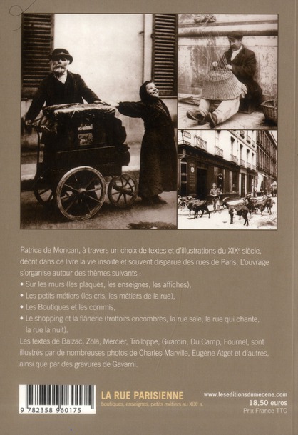 Quatrième de couverture de « LA RUE PARISIENNE »