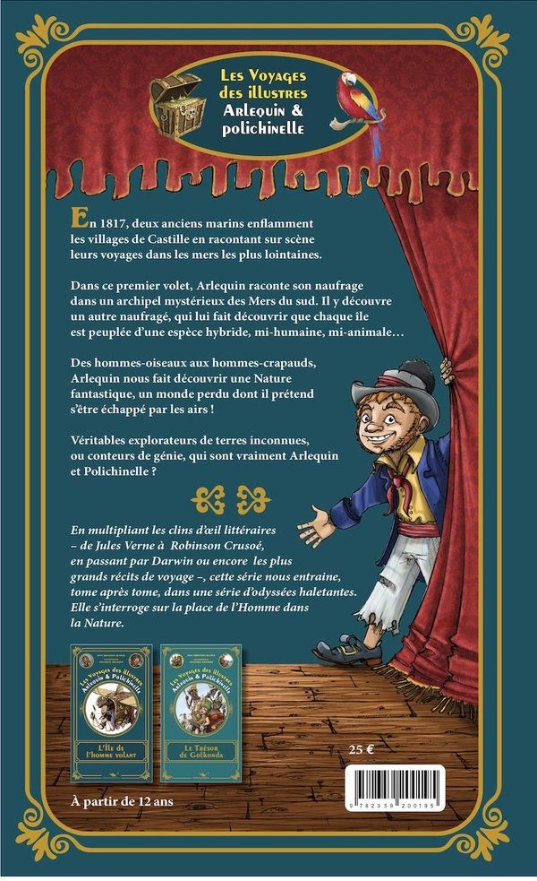 Quatrième de couverture de « L'île de l'homme volant »