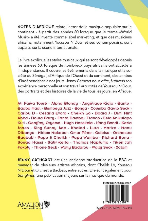 Quatrième de couverture de « NOTES D'AFRIQUE - UN VOYAGE MUSICAL AVEC YOUSSOU N'DOUR »