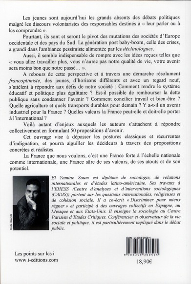 Quatrième de couverture de « FRANCE QUE NOUS VOULONS LA »
