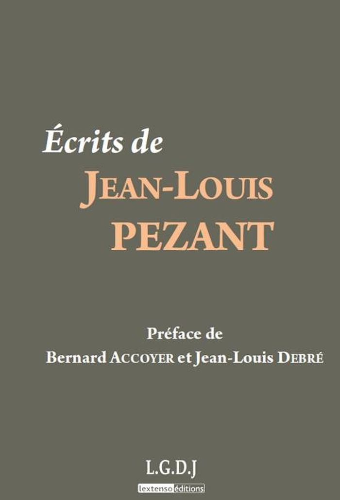 Couverture du livre « ECRITS DE JEAN-LOUIS PEZANT », librairie Les Contes Infusés à Corte