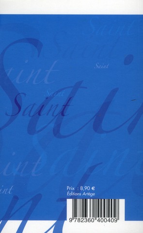 Quatrième de couverture de « SAINT VINCENT DE PAUL - SPIRITUALITE EN POCHE »