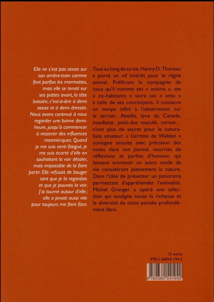 Quatrième de couverture de « Voisins animaux »