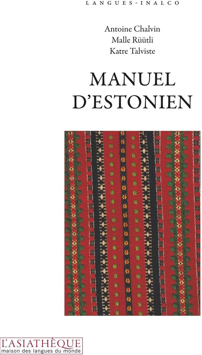 Couverture du livre « MANUEL D'ESTONIEN + 1CD MP3 » de Chalvin/ruutli, librairie Les Contes Infusés à Corte