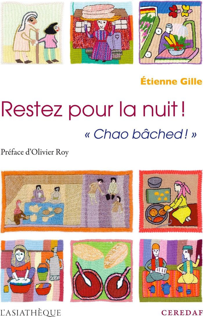 Couverture du livre « RESTEZ POUR LA NUIT ! CHAO BACHED - LE SAVOIR-VIVRE A L'AFGHANE. GUIDE A L'USAGE DU VISITEUR ETRANGE », librairie Les Contes Infusés à Corte