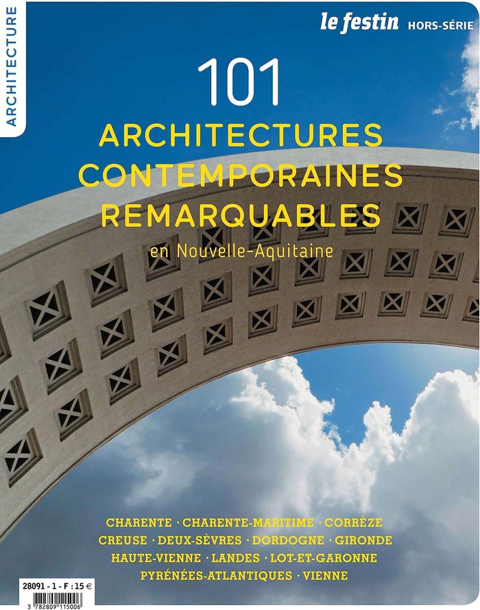 Couverture du livre « 101 ARCHITECTURES CONTEMPORAINES REMARQUABLES EN NOUVELLE-AQUITAINE - ACR » de Xxx, librairie Les Contes Infusés à Corte