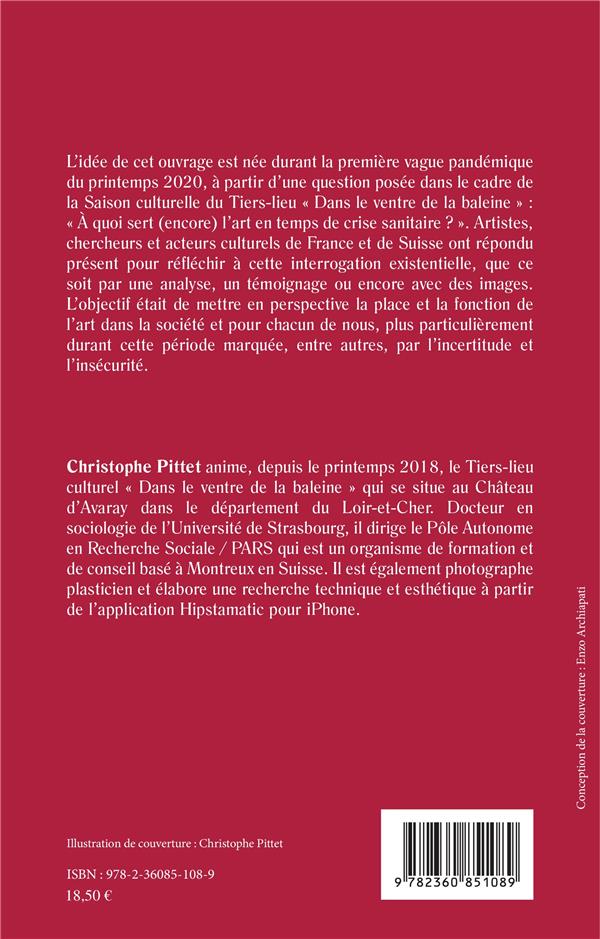 Quatrième de couverture de « A QUOI SERT (ENCORE) L'ART EN TEMPS DE CRISE SANITAIRE ? »