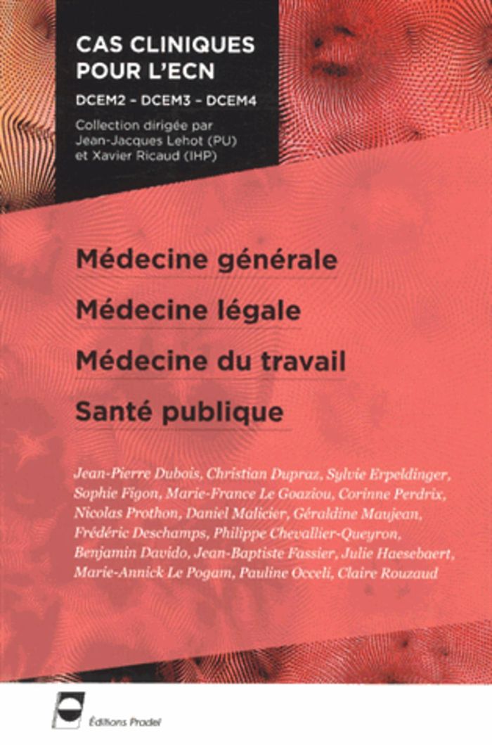 Couverture du livre « MEDECINE GENERALE - MEDECINE LEGALE - MEDECINE DU TRAVAIL - SANTE PUBLIQUE » de Collectif, librairie Les Contes Infusés à Corte