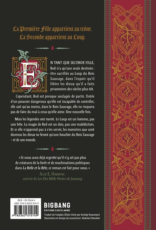 Quatrième de couverture de « WILDERWOOD, T1 : FOR THE WOLF »