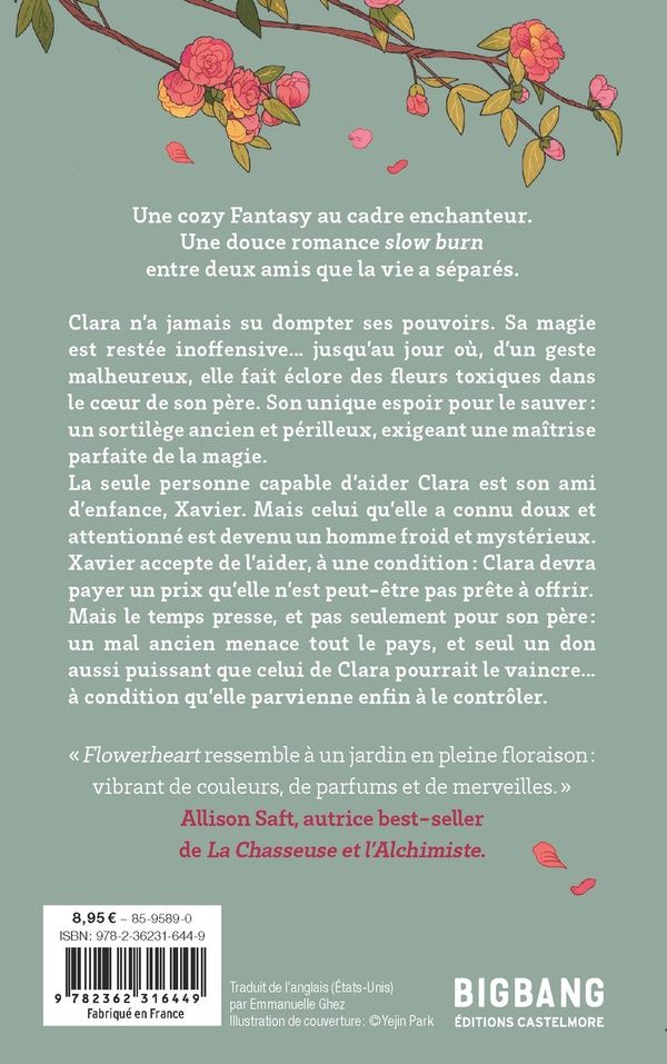 Quatrième de couverture de « Flowerheart »