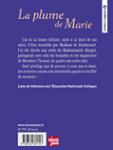 Quatrième de couverture de « La plume de Marie »