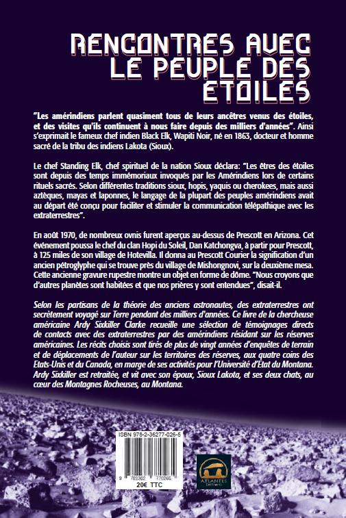 Quatrième de couverture de « RENCONTRE AVEC LE PEUPLE DES ETOILES - RECITS AMERINDIENS INEDITS »