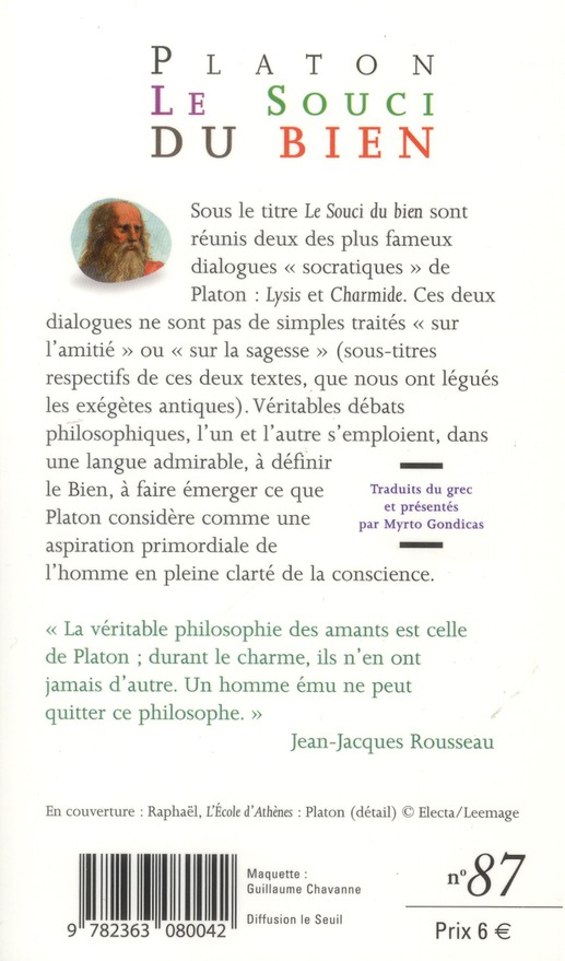 Quatrième de couverture de « LE SOUCI DU BIEN NE »