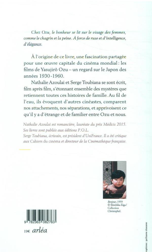 Quatrième de couverture de « Ozu et nous »