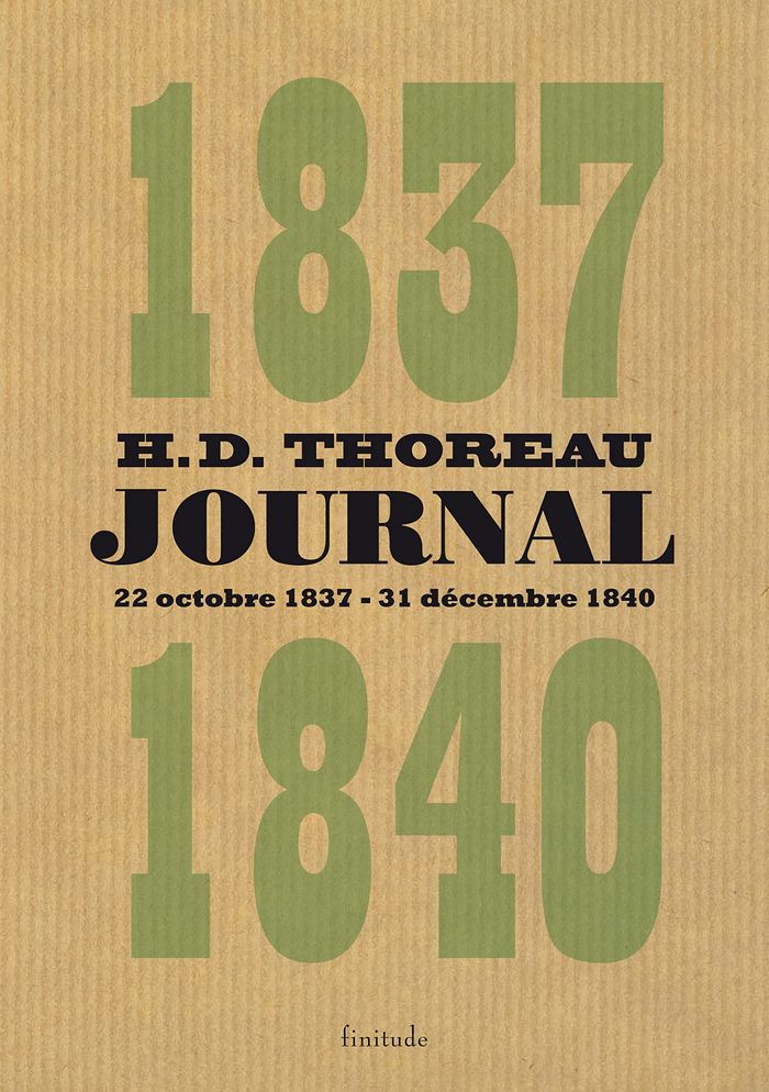 Couverture du livre « Journal » de Henry David Thoreau, librairie Les Contes Infusés à Corte