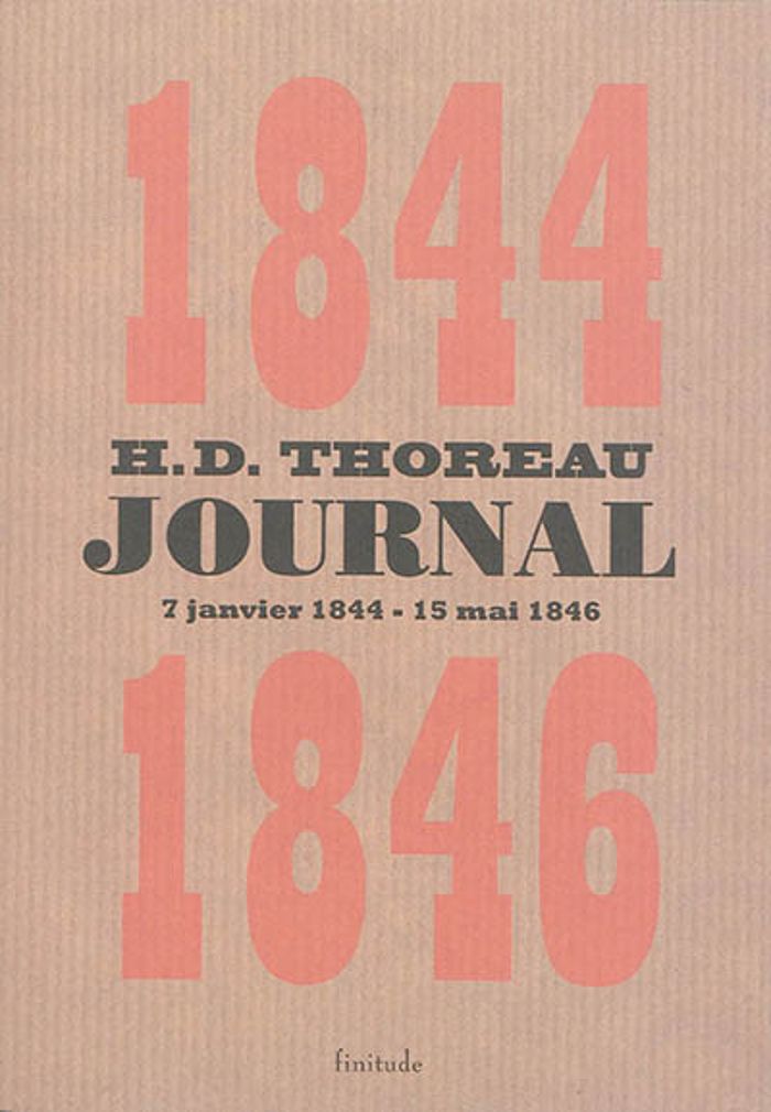 Couverture du livre « Journal » de Henry David Thoreau, librairie Les Contes Infusés à Corte