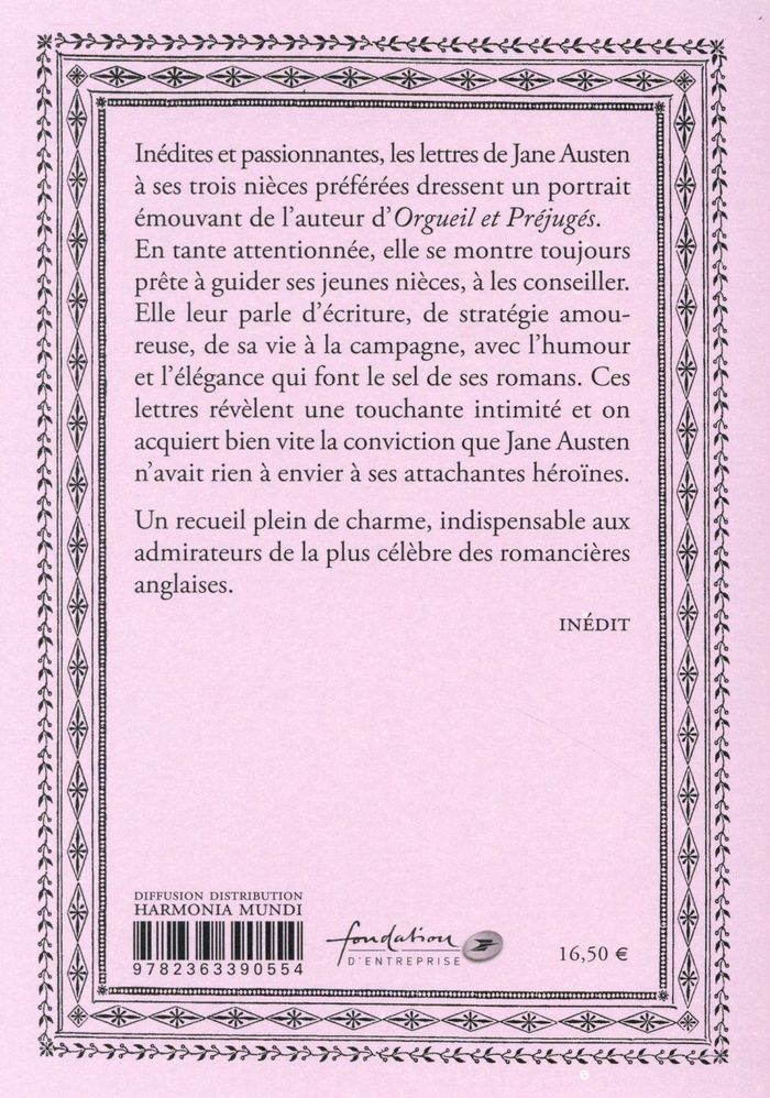 Quatrième de couverture de « Du fond de mon coeur : lettres à ses nièces »