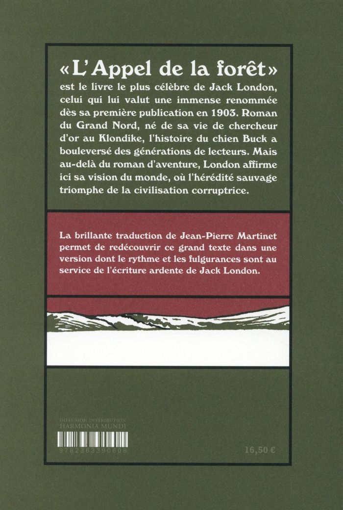 Quatrième de couverture de « L'appel de la forêt »