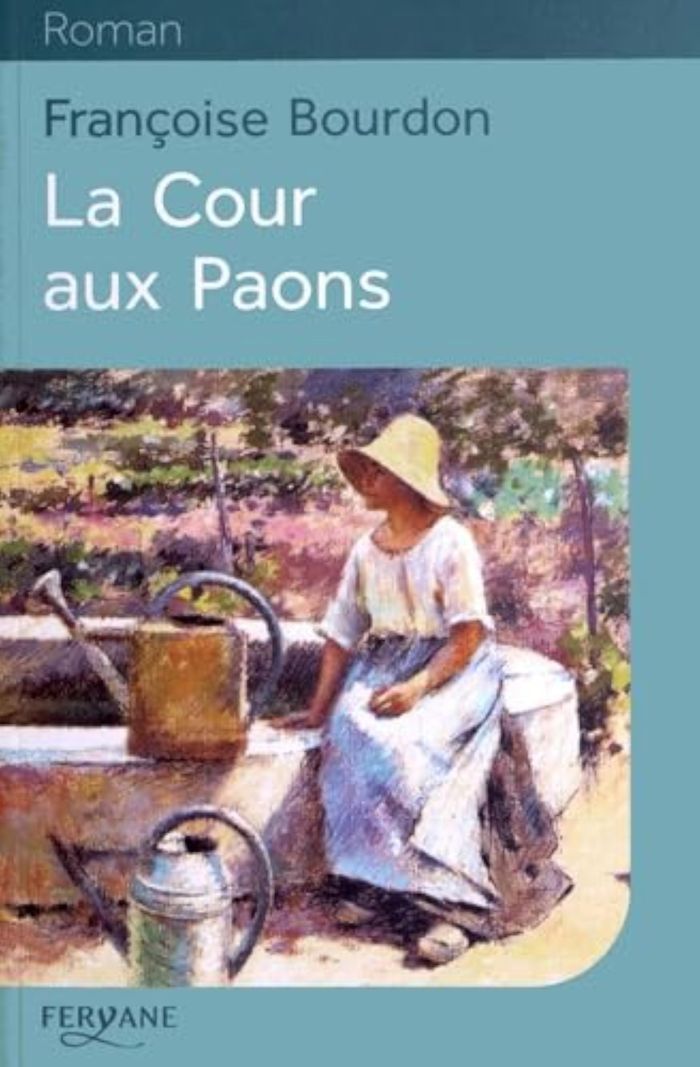 Couverture du livre « La cour aux paons » de Françoise Bourdon, librairie Les Contes Infusés à Corte