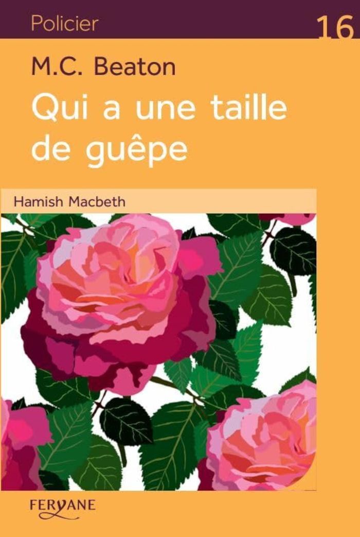 Couverture du livre « Qui a une taille de guêpe » de M. C. Beaton, librairie Les Contes Infusés à Corte