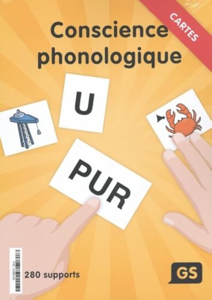 Couverture du livre « 280 SUPPORTS CONSCIENCE PHONOLOGIQUE GS » de Davidson, librairie Les Contes Infusés à Corte