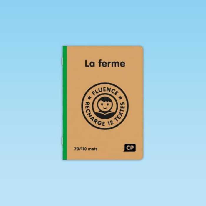 Couverture du livre « 12 TEXTES LA FERME FLUENCE DE LECTURE CP - DE 70 A 110 MOTS » de Duquerroy, librairie Les Contes Infusés à Corte
