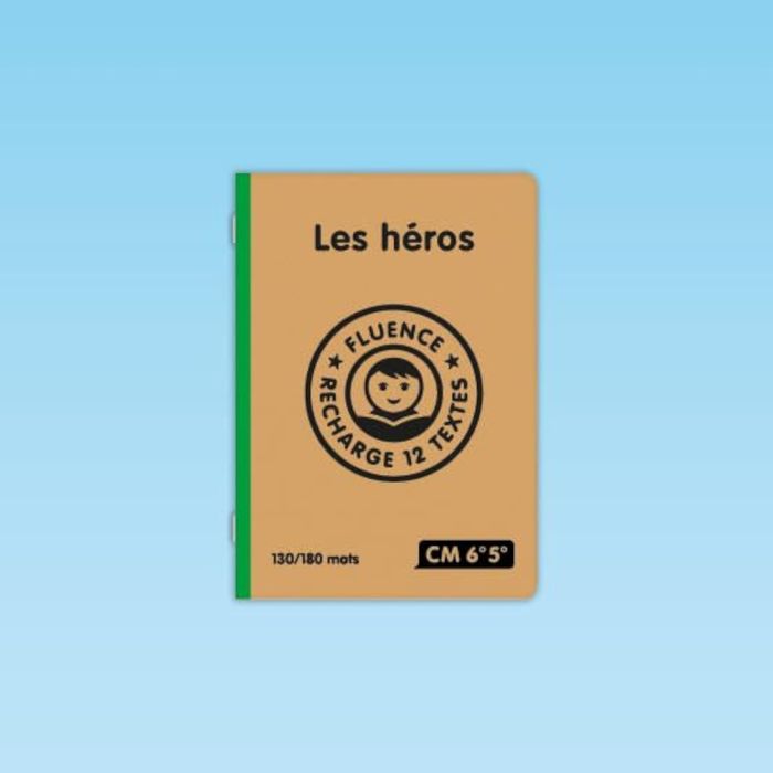 Couverture du livre « 12 TEXTES LES HEROS FLUENCE DE LECTURE CM/6 /5 - DE 130 A 180 MOTS » de Duquerroy, librairie Les Contes Infusés à Corte