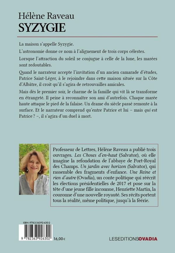 Quatrième de couverture de « Syzygie »