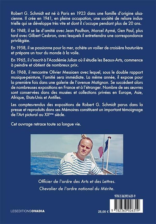Quatrième de couverture de « Vivre un siècle : mémoires et confidences d'un artiste peintre centenaire »