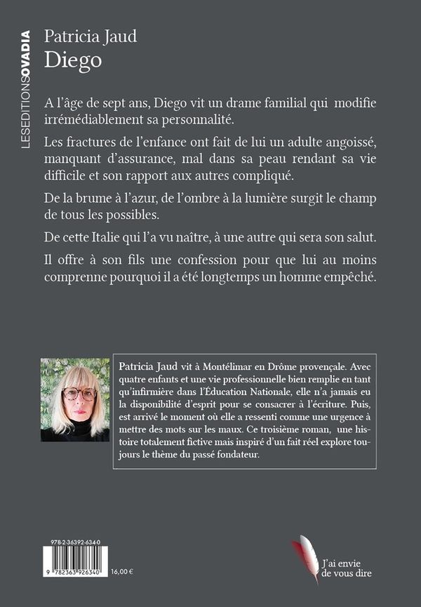 Quatrième de couverture de « Diego »