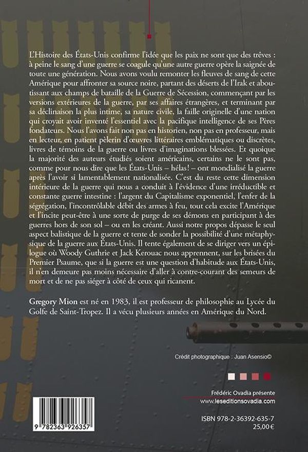 Quatrième de couverture de « L'Amérique en guerre »