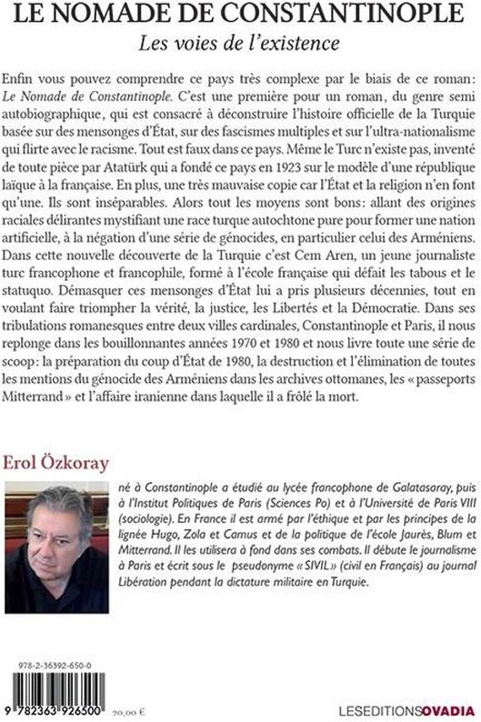 Quatrième de couverture de « Le nomade de Constantinople : roman »