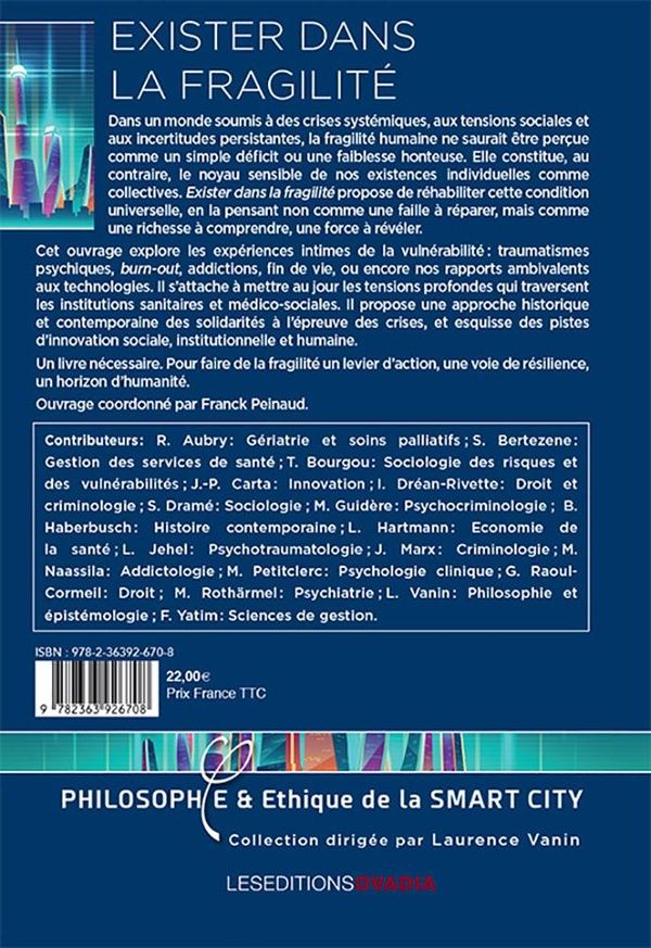 Quatrième de couverture de « Exister dans la fragilité »
