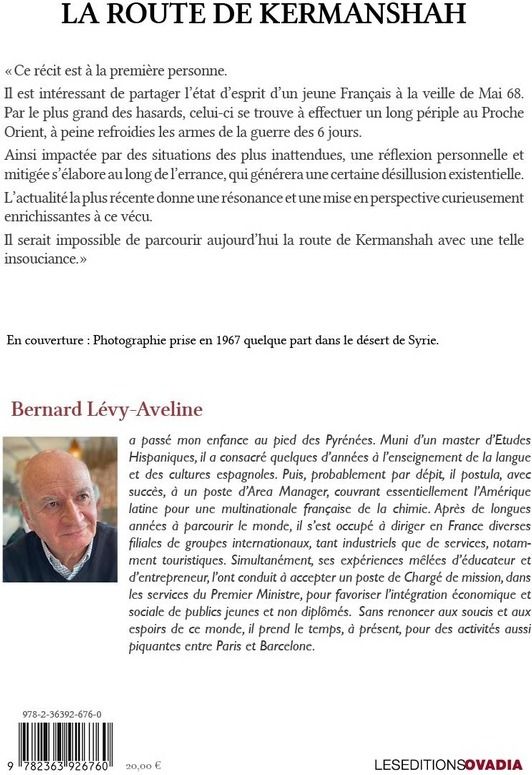 Quatrième de couverture de « La route de Kermanshah : récit »