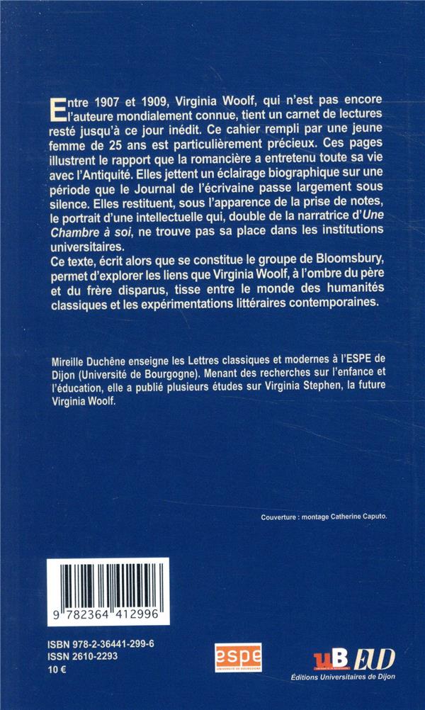 Quatrième de couverture de « Carnet inédit : 1907-1909 »