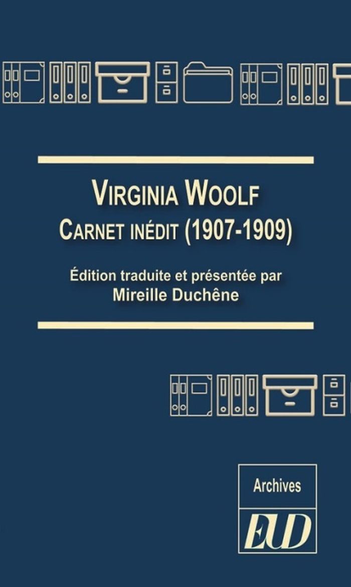 Couverture du livre « Carnet inédit : 1907-1909 » de Virginia Woolf, librairie Les Contes Infusés à Corte