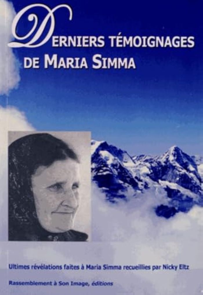 Couverture du livre « DERNIERS TEMOIGNAGES DE MARIA SIMMA - L40 », librairie Les Contes Infusés à Corte