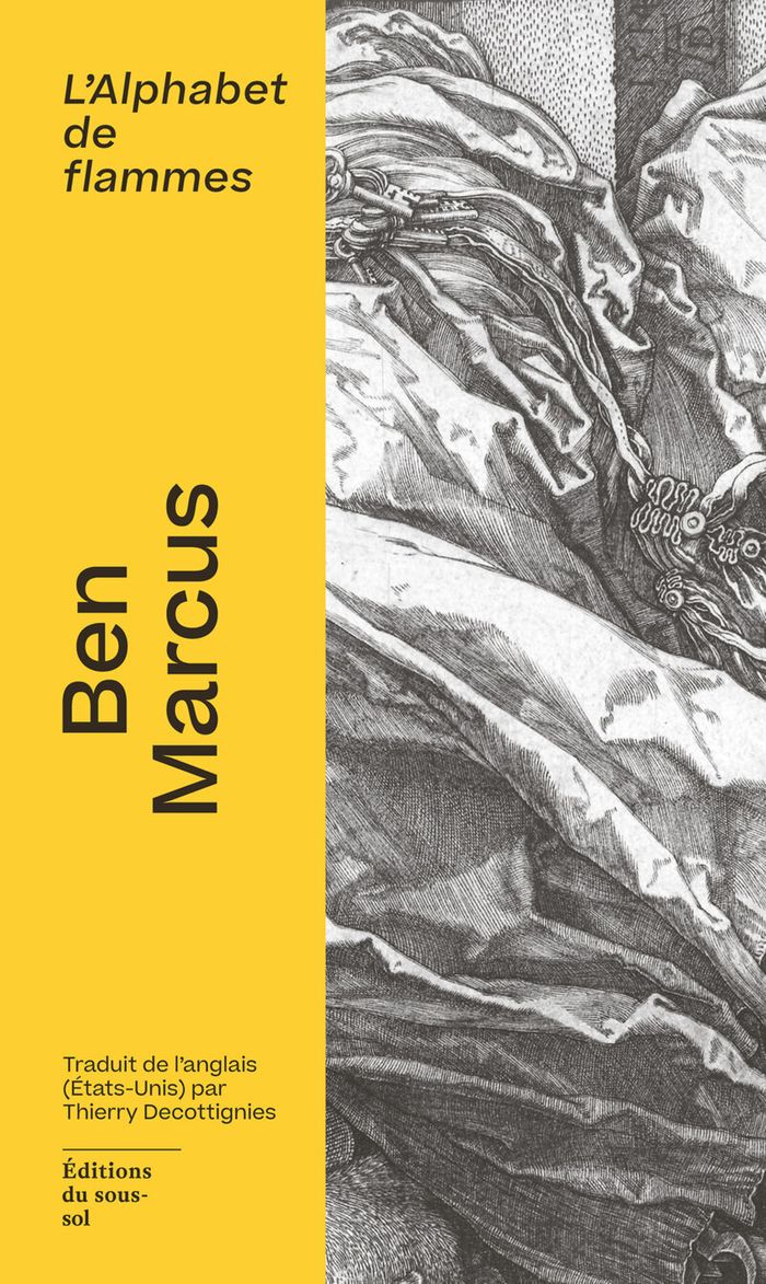 Couverture du livre « L'alphabet de flammes » de Ben Marcus, librairie Les Contes Infusés à Corte