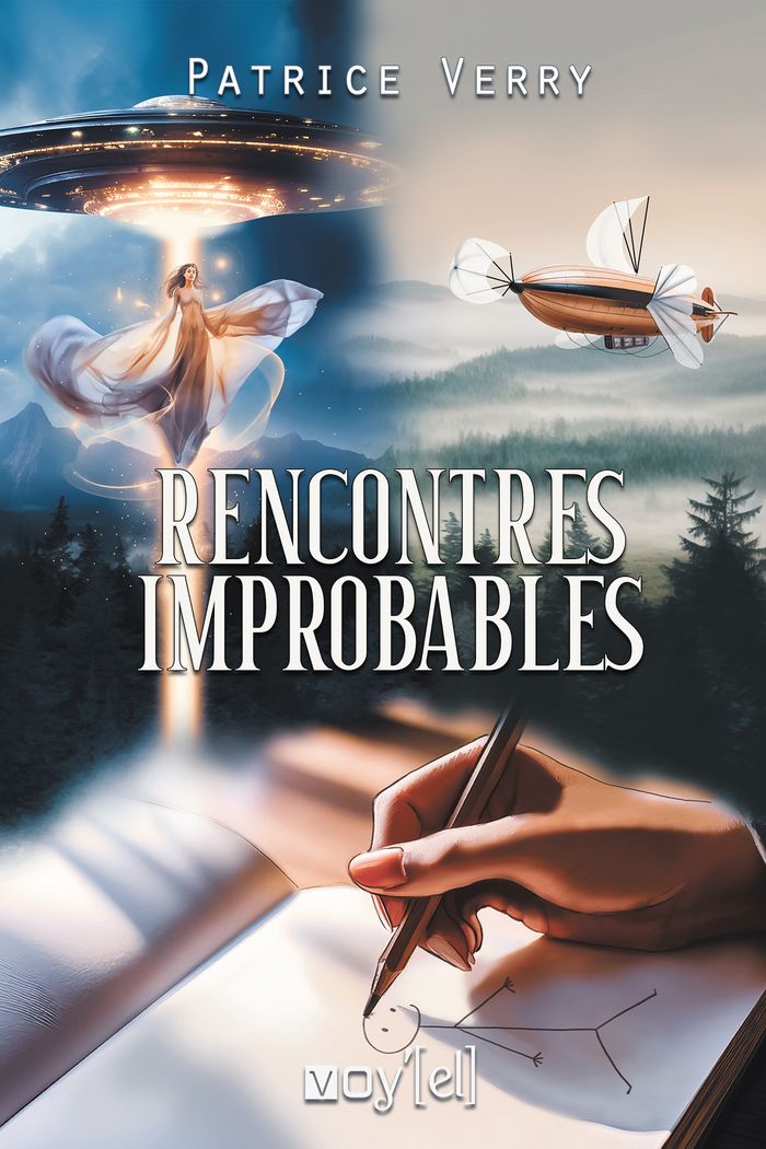 Couverture du livre « Rencontres improbables », librairie Les Contes Infusés à Corte
