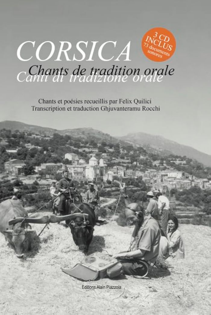 Couverture : CORSICA. CHANTS DE TRADITION ORALE - CHANTS ET POESIES RECUEILLIS PAR FELIX QUILICI