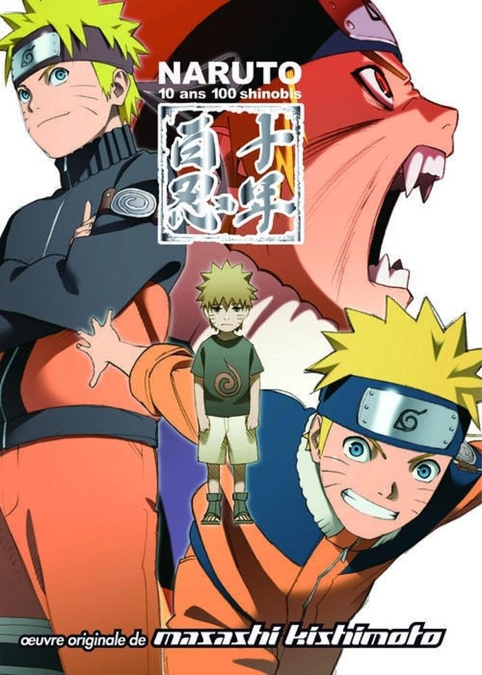 Couverture du livre « Naruto : 10 ans, 100 shinobis », librairie Les Contes Infusés à Corte