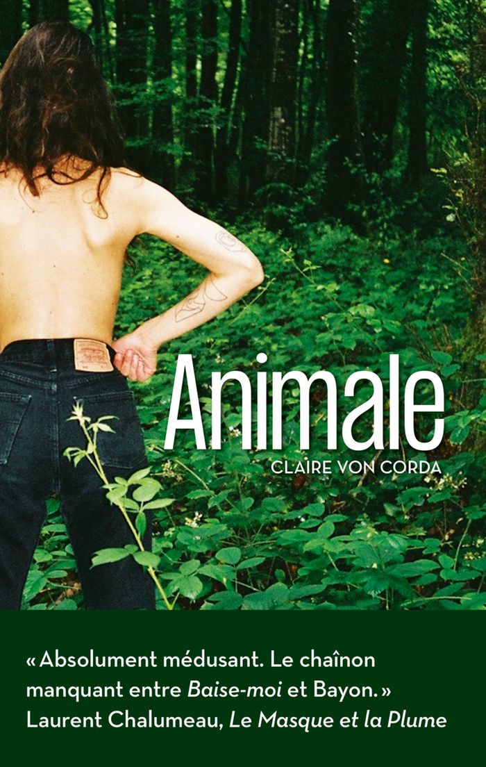Couverture du livre « Animale » de Claire von Corda, librairie Les Contes Infusés à Corte