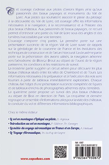 Quatrième de couverture de « PILOTER AU-DESSUS DES CHATEAUX DU VAL DE LOIRE »